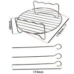7-Inch Round Shelf Rack for Ninja Foodi Air Fryer
