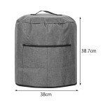 Gray Air Fryer Dust Cover - Easy Clean Protection