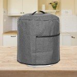 Gray Air Fryer Dust Cover - Easy Clean Protection