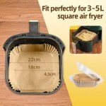 HONYAO Disposable Air Fryer Paper Liners, 100 Pcs