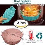 2 Pack Non-Stick Silicone Air Fryer Liners