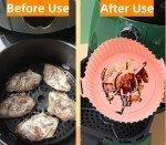 2 Pack Non-Stick Silicone Air Fryer Liners