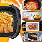 Silicone Air Fryer Liners with Basting Brush, 4 Pack