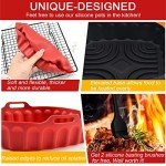 Silicone Air Fryer Liners with Basting Brush, 4 Pack