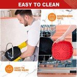 Silicone Air Fryer Liners with Basting Brush, 4 Pack