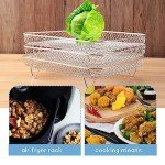 Stackable Stainless Steel Air Fryer Rack Set