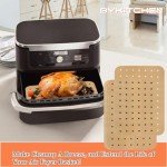 Large Perforated Air Fryer Parchment Paper Liners