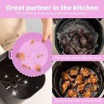 4 Pack Round Silicone Liners for Air Fryers