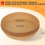 Ciusdkler 100PCS Non-Stick Air Fryer Liners