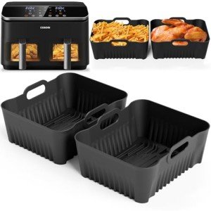 Silicone Liners for Cosori Dual Air Fryer 8.5L