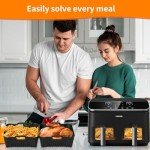 Silicone Liners for Cosori Dual Air Fryer 8.5L