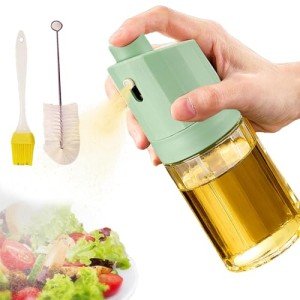 Olive Oil Spray Bottle with Brush Set