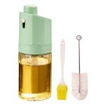 Olive Oil Spray Bottle with Brush Set