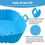 4 Pack Silicone Liners for Air Fryer, 8.6 Inch