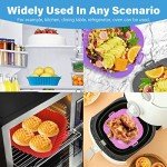 4 Pack Silicone Liners for Air Fryer, 8.6 Inch
