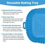 4 Pack Silicone Liners for Air Fryer, 8.6 Inch