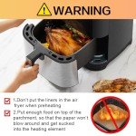 YQL 9-Inch Square Disposable Air Fryer Liners - 200 Pack