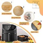 YQL 9-Inch Square Disposable Air Fryer Liners - 200 Pack