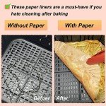 YQL 9-Inch Square Disposable Air Fryer Liners - 200 Pack