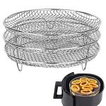 Stackable Air Fryer Rack with Anti-Scald Clip