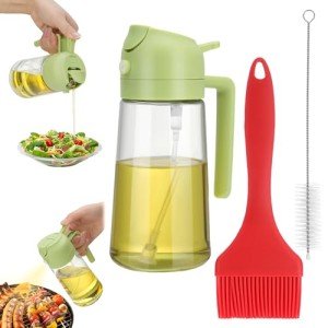 Xialvyu 2-in-1 Glass Oil Sprayer with Brush