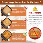 BYKITCHEN 7.9-Inch Square Air Fryer Liners – 100 Pack