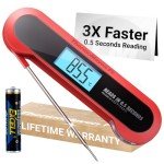 Instant Read Meat Thermometer - Waterproof & Magnetic