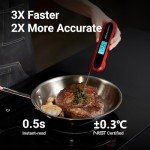 Instant Read Meat Thermometer - Waterproof & Magnetic