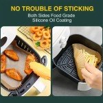 Square Paper Liners for Air Fryers, 100 Count