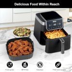 PINTAUR Silicone Air Fryer Liners - 2 Pack