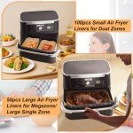 BYKITCHEN Air Fryer Liners - 150 Pack