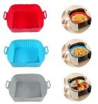 Echehi 3-Pack Reusable Silicone Air Fryer Liners