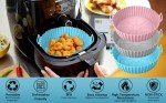 Ozzgen Non-Stick Silicone Air Fryer Liners - 2 Pack