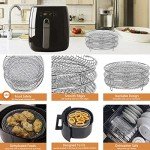 Stackable Stainless Steel Air Fryer Racks Set
