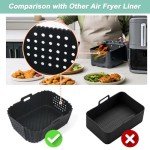 GINOYA Silicone Air Fryer Liners for Ninja 9.5L