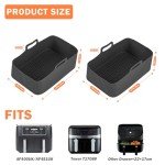 Reusable Silicone Air Fryer Liners for Dual Fryers