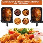 Silicone Air Fryer Liners - 2-Pack (7.6L-9.5L)