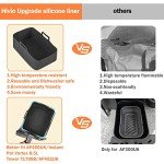 Reusable Silicone Air Fryer Liners for Dual Fryers