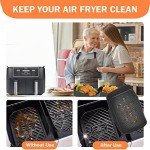 Reusable Silicone Air Fryer Liners for Dual Fryers