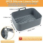 Silicone Air Fryer Liner for Ninja & Instant Vortex