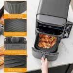 2-Pack Silicone Air Fryer Liners for Ninja