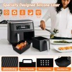 Air Fryer Silicone Moulds & Splash Guards Set