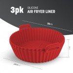 Keplin Reusable Silicone Air Fryer Liners, BPA-Free