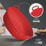 Keplin Reusable Silicone Air Fryer Liners, BPA-Free