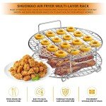 Double-Layer Air Fryer Rack - Stainless Steel Accessory