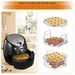Double-Layer Air Fryer Rack - Stainless Steel Accessory