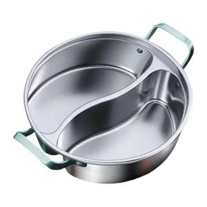 Colcolo 2-Section Stainless Steel Hot Pot Multi-Cooker