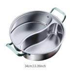Colcolo 2-Section Stainless Steel Hot Pot Multi-Cooker