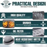Silicone Air Fryer Liner Set with Mitts | Non-Stick | UK Brand