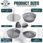 Silicone Air Fryer Liner Set with Mitts | Non-Stick | UK Brand